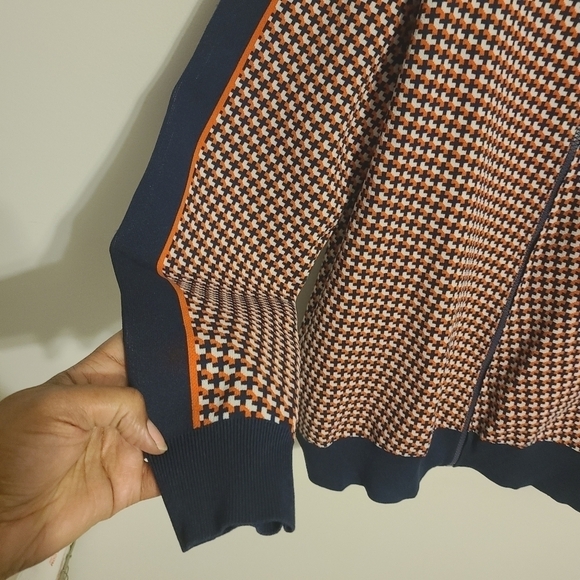 Zara | Men's Geometric or Jacquard Cardigan Sweater Jacket (Size XL) - Picture 11 of 15